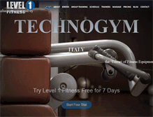 Tablet Screenshot of level1fit.com
